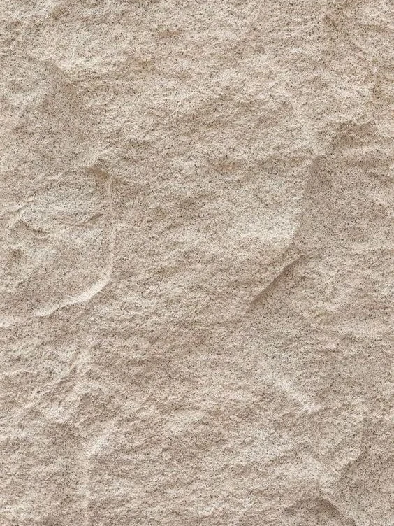 Close-up of a rough split sandstone face